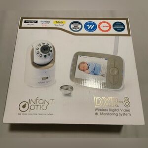 Infant Optics DXR-8 Wireless Video Baby Monitor 3.5" Screen - Gold/White